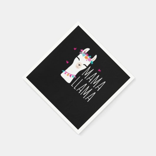 Llama Gift | Mama Llama Serviette (Ecke)