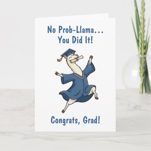 Llama Graduation Card Karte (Vorderseite)