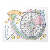 Llama Habit Tracker Custom Notepad Notizblock (Vorderseite)