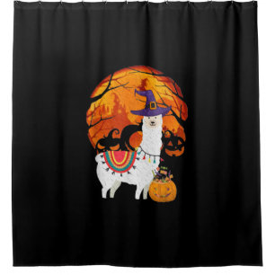 Llama   Halloween-Kostüm für Kinder Llama Pumpki Duschvorhang