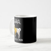 Llama hat gerade einen Mann getötet Lustiger Llama Kaffeetasse (Vorderseite Links)