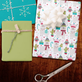 Llama hat Weihnachten Spaß Geschenkpapier Set