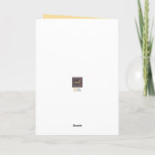 Llama Herder auf Tan Blank Personalize Card Karte (Rückseite)