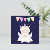 Llama Holiday Card Feiertagskarte (Stehend Vorderseite)