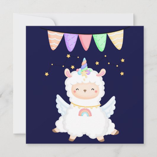 Llama Holiday Card Feiertagskarte (Vorderseite)