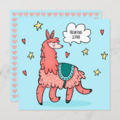 Llama Holiday Card Feiertagskarte (Vorne/Hinten)
