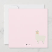 Llama Holiday Card Feiertagskarte (Rückseite)