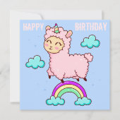 Llama Holiday Card Feiertagskarte (Vorderseite)