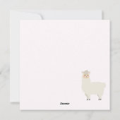 Llama Holiday Card Feiertagskarte (Rückseite)