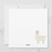 Llama Holiday Card Feiertagskarte (Rückseite)