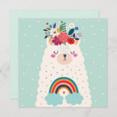 Llama Holiday Card Feiertagskarte (Vorne/Hinten)