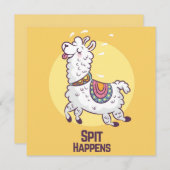 Llama Holiday Card Feiertagskarte (Vorne/Hinten)