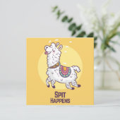 Llama Holiday Card Feiertagskarte (Stehend Vorderseite)