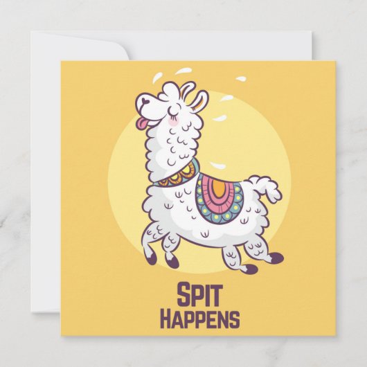 Llama Holiday Card Feiertagskarte (Vorderseite)