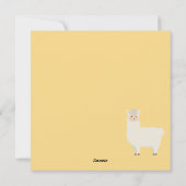 Llama Holiday Card Feiertagskarte (Rückseite)
