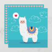 Llama Holiday Card Feiertagskarte (Vorne/Hinten)