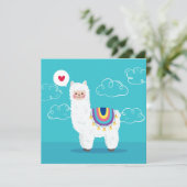 Llama Holiday Card Feiertagskarte (Stehend Vorderseite)