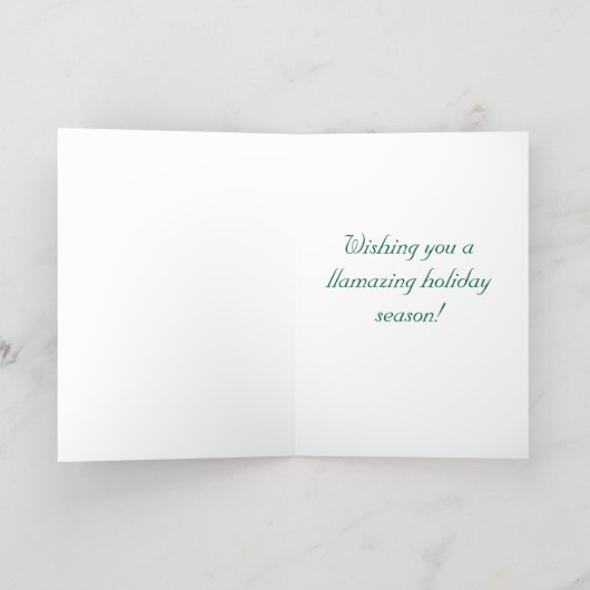 Llama Holiday Cards (Innen Abgelegt)
