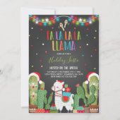 Llama Holiday Party Einladung Llama Weihnachts-Par (Vorderseite)