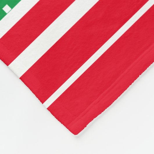 Llama Holiday Ugly Sweater Fleecedecke (Ecke)