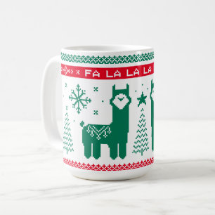 Llama Holiday Ugly Sweater Kaffeetasse