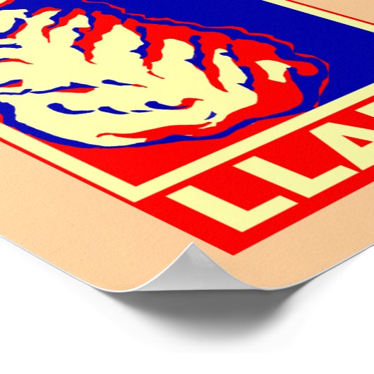 Llama Hope Poster (Ecke)