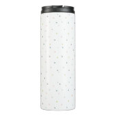 Llama Hübsch Farm Animal Monogram Wildblume Thermosbecher (Rückseite)