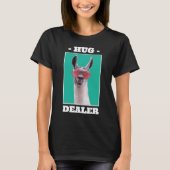 Llama Hug Dealer Llama Sunglasses Animal Lama T-Shirt (Vorderseite)