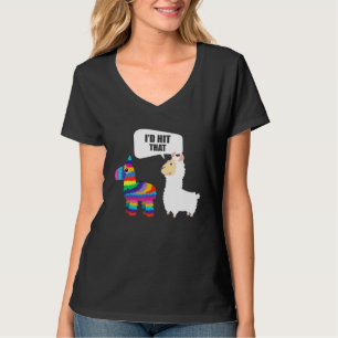 Llama Id traf, dass Pinata Mexican Cinco de Mayo T-Shirt