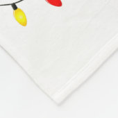 Llama In Christmas Socks Lights Llama Xmas  Fleecedecke (Ecke)