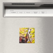 Llama in den Anden Bergen Peru Magnet (In Situ (Geschirrspüler))