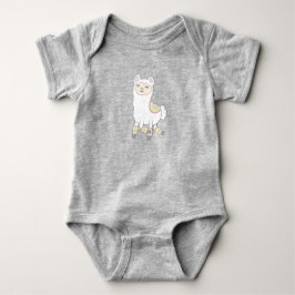 Llama in Legwarmers Baby Bodysuit Strampler