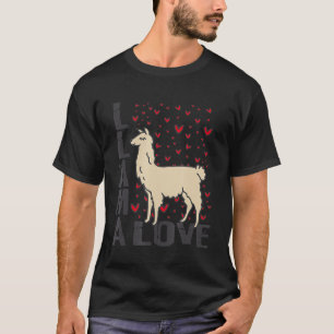 Llama in Liebe Lama Camel Guanaco Spitting Alpaca T-Shirt