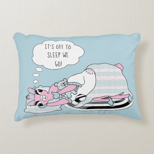 Llama in Pajamas Party Sleepover Dekokissen (Vorderseite)