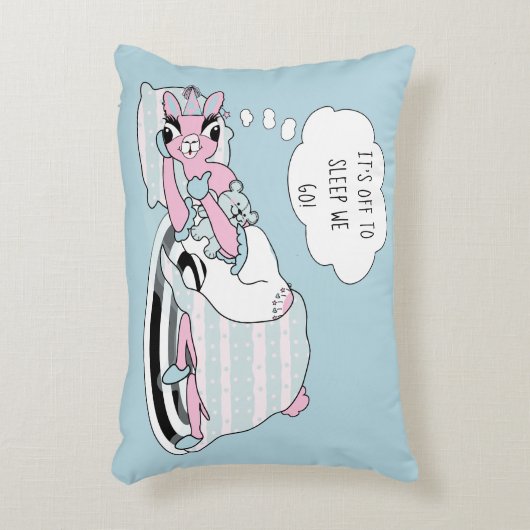 Llama in Pajamas Party Sleepover Dekokissen (Vorderseite(Vertikal))