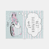 Llama in Pajamas Party Sleepover Fleecedecke (Vorderseite (Horizontal))