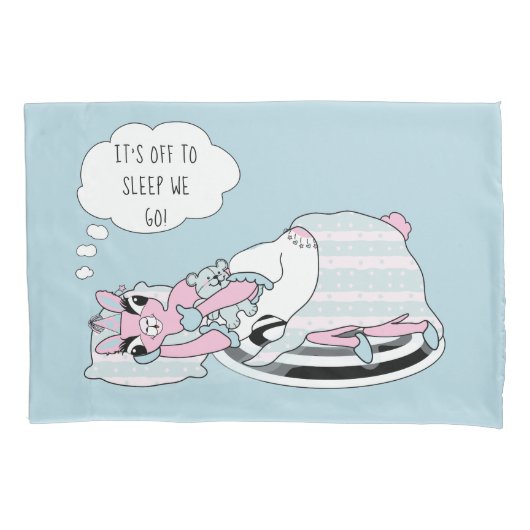 Llama in Pajamas Party Sleepover Kissenbezug (Vorderseite)