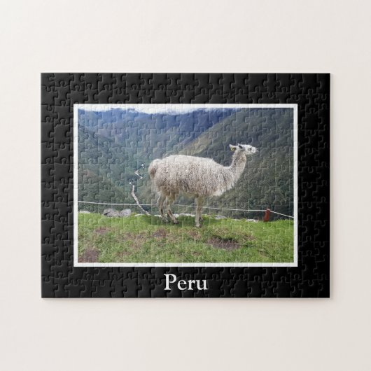 Llama Inca Wandern im Val Piora Puzzle (Horizontal)