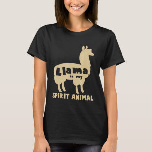 Llama ist mein Spirit Animal Llamas Alpaca Lover T T-Shirt