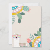 Llama jede Veranstaltung Einladung (Rückseite)