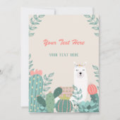 Llama jede Veranstaltung Einladung (Vorderseite)