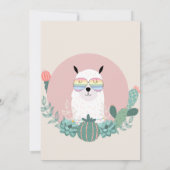 Llama jede Veranstaltung Einladung (Rückseite)