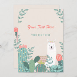 Llama jede Veranstaltung Einladung