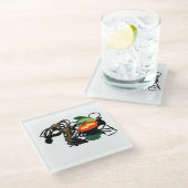 Llama joy glasuntersetzer (Schrägansicht)