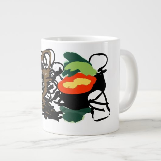 Llama joy Jumbo-Tasse (Vorderseite Rechts)