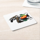 Llama joy rechteckiger pappuntersetzer (angewinkelt)