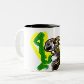 Llama Joy süß Zweifarbige Tasse (Vorderseite Links)
