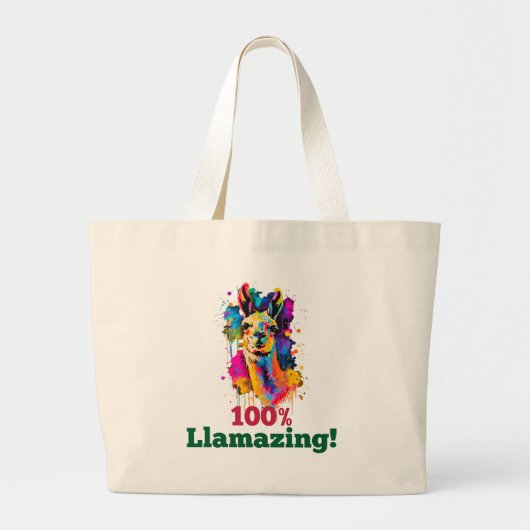 Llama Jumbo Stoffbeutel (Vorne)