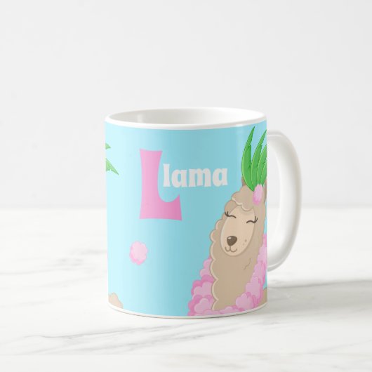Llama Kaffeetasse (VorderseiteRechts)