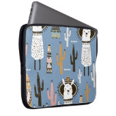 Llama, Kaktus, handGezeichnet Elementmuster. Laptopschutzhülle (Vorne Rechts)